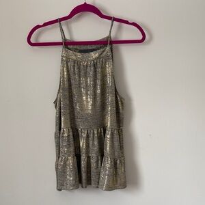 Sunday in Brooklyn Shimmering Gold Camisole